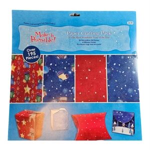 Make it Possible Paper Crafting Pad will make 24 Christmas Boxes with Tags